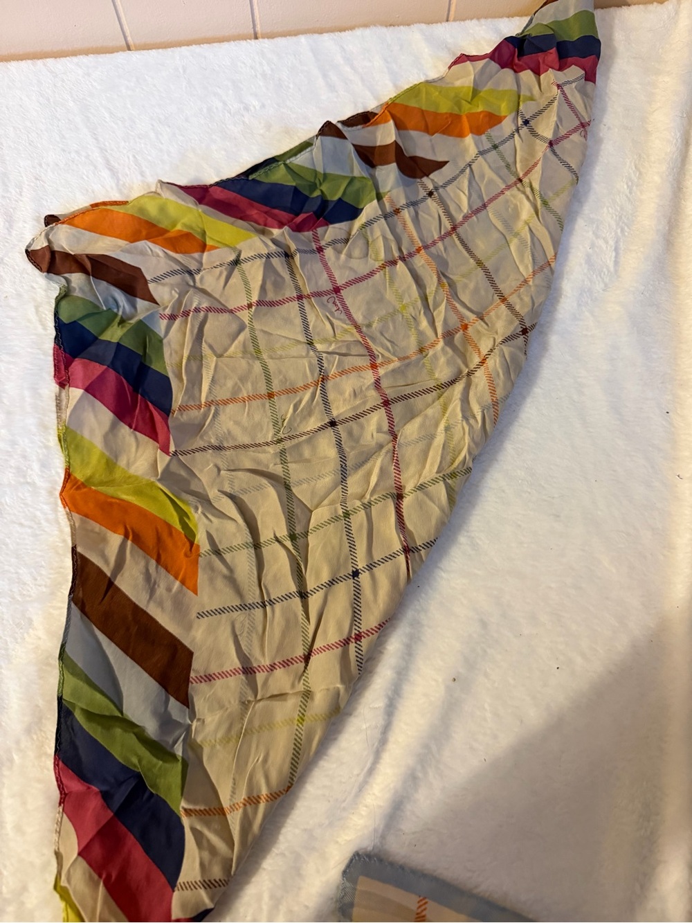 Coach set of two bright colorful scarves